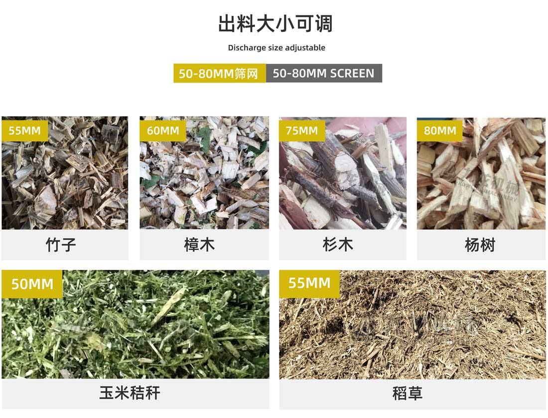 大型樹(shù)枝粉碎機出料大小可調 大型樹(shù)枝粉碎機出料大小可調